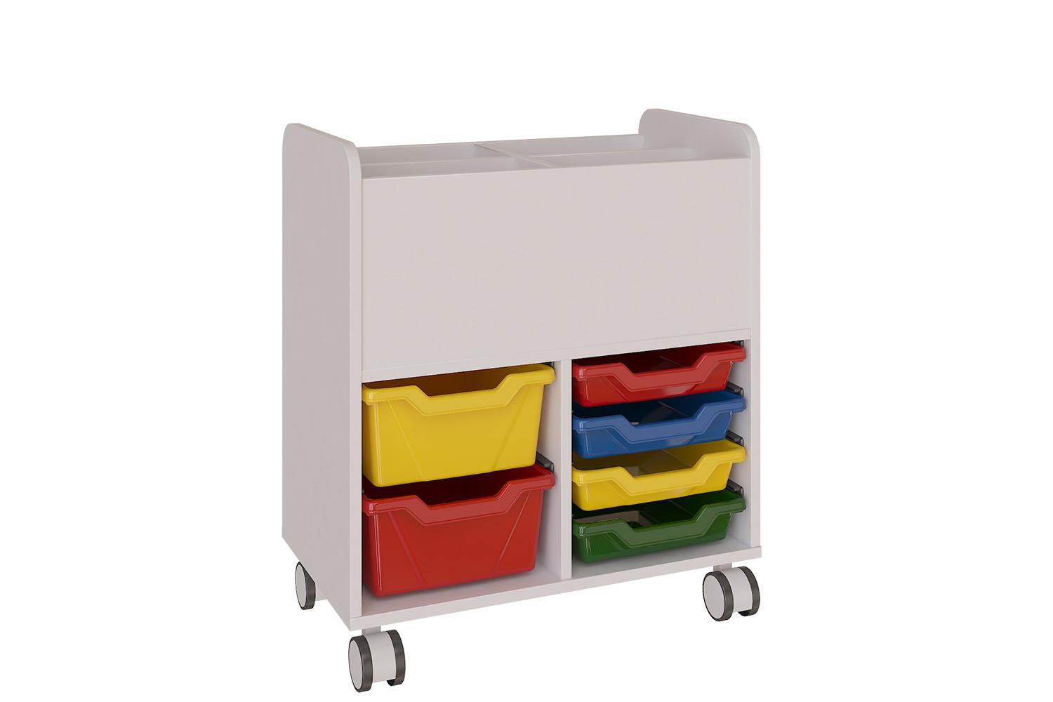 Unit mobile display unit with lower trays