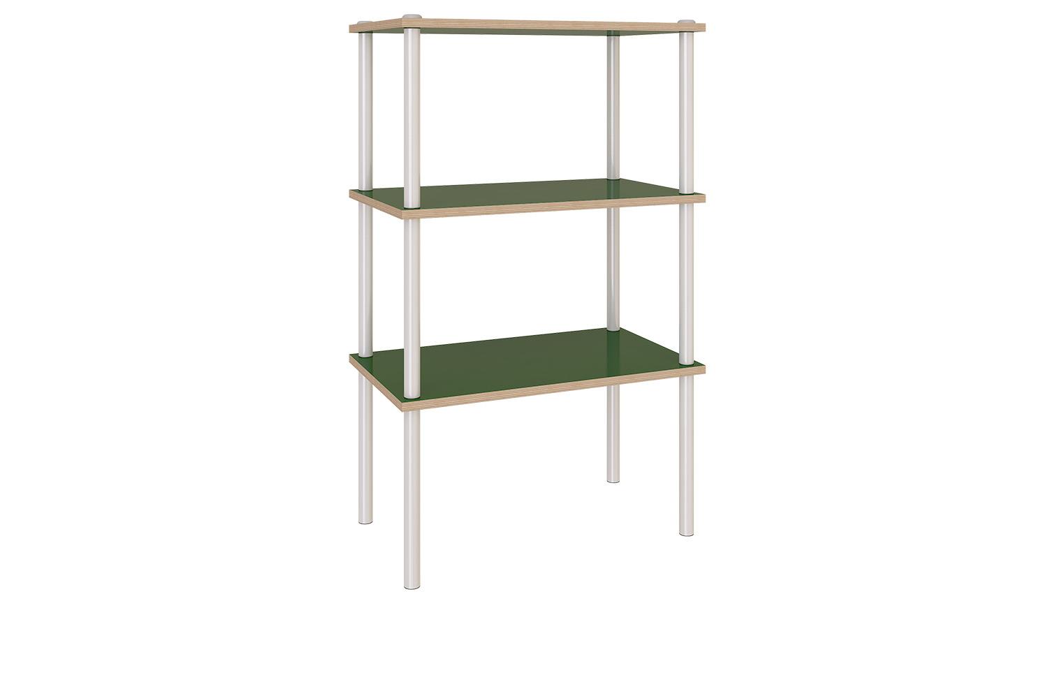 System of low open shelving unit