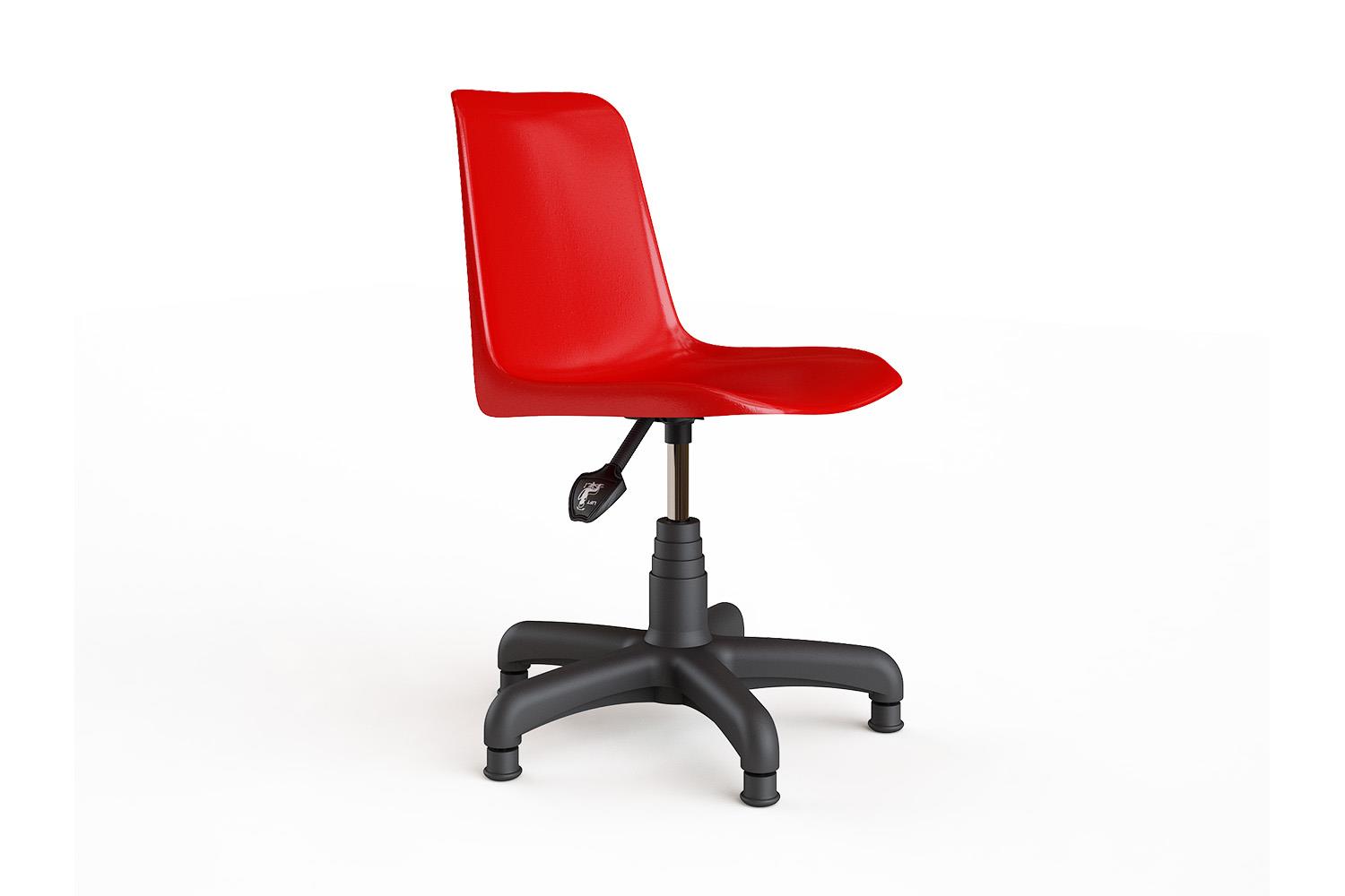 Silla giratoria con base plástica