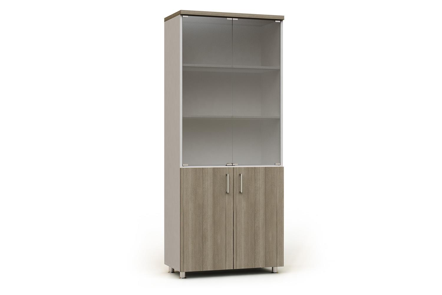 Armario modular alto ancho abierto con puertas inferiores