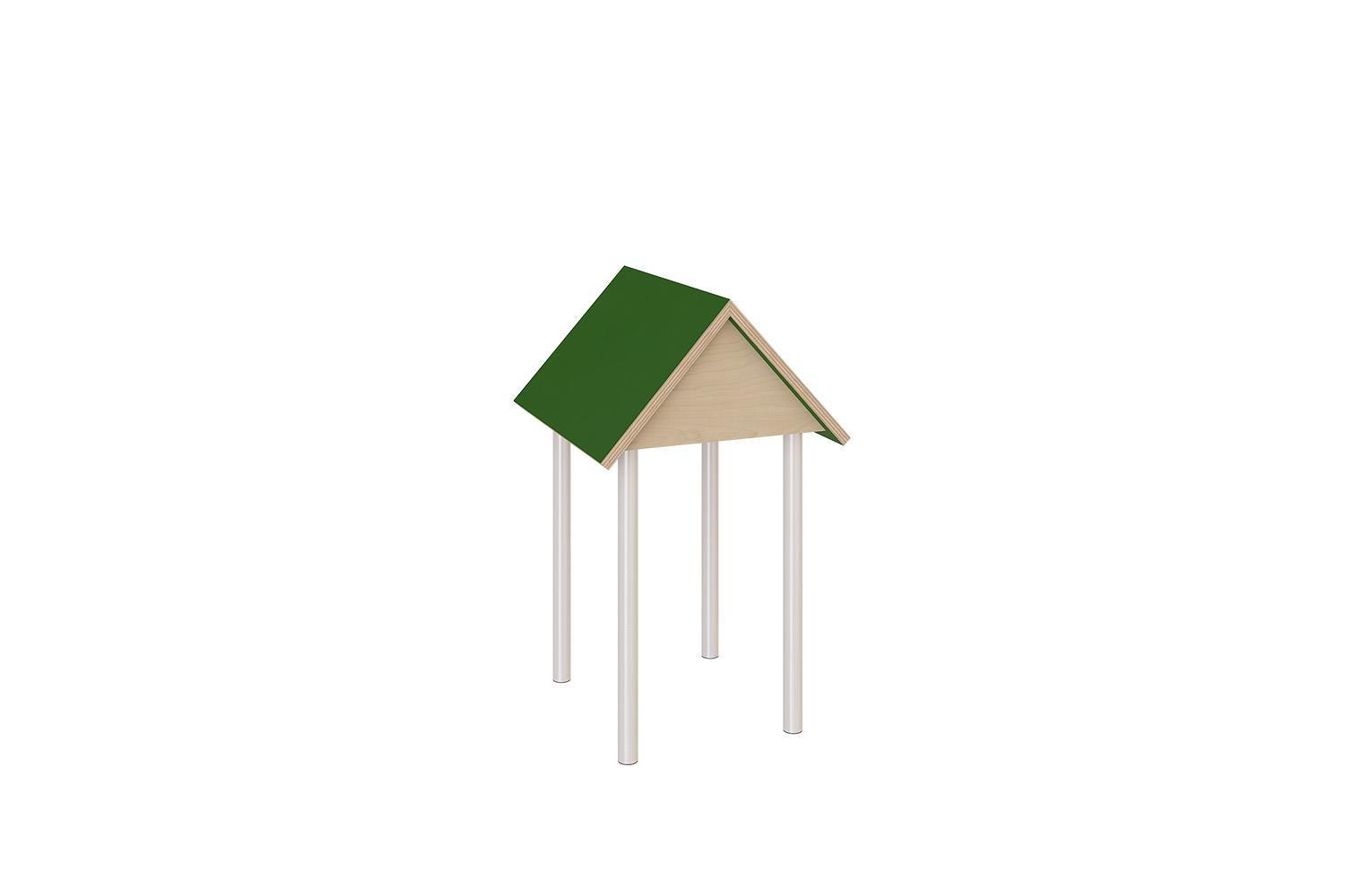 System modular with roof house shaped