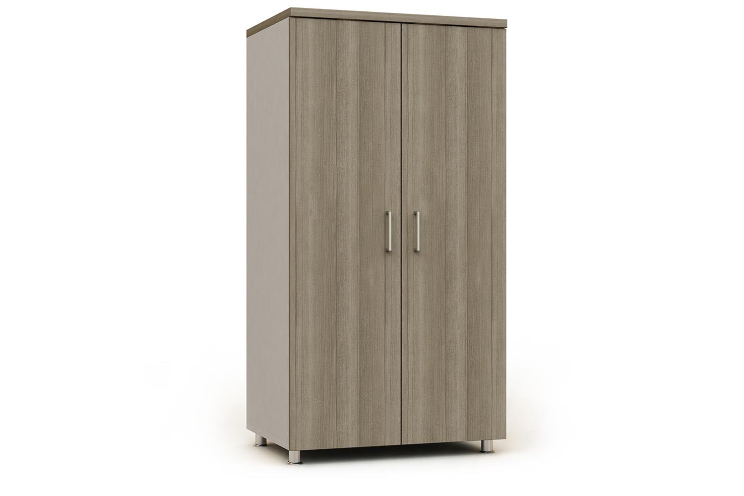 Armario modular alto ancho con puertas de madera