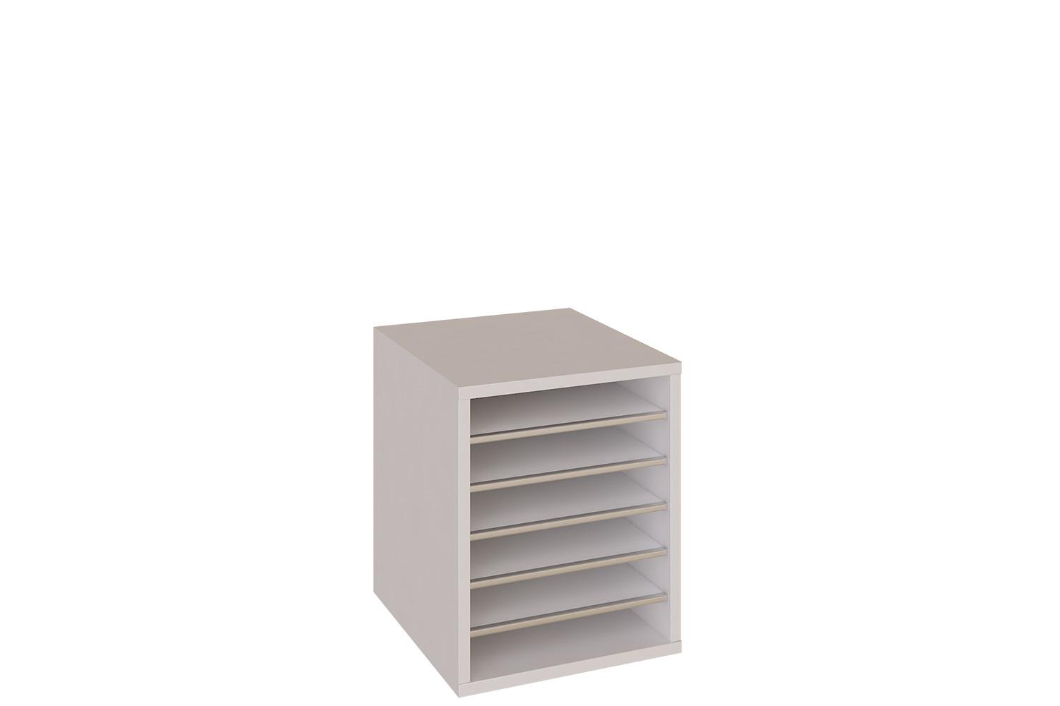 Mobile tall open shelving unit