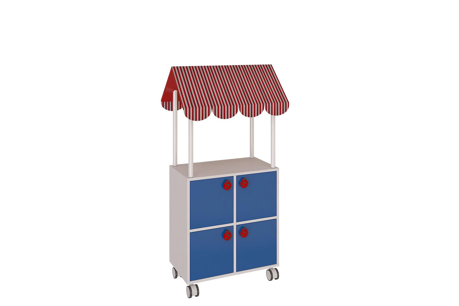 System of low unit with canopy decorative