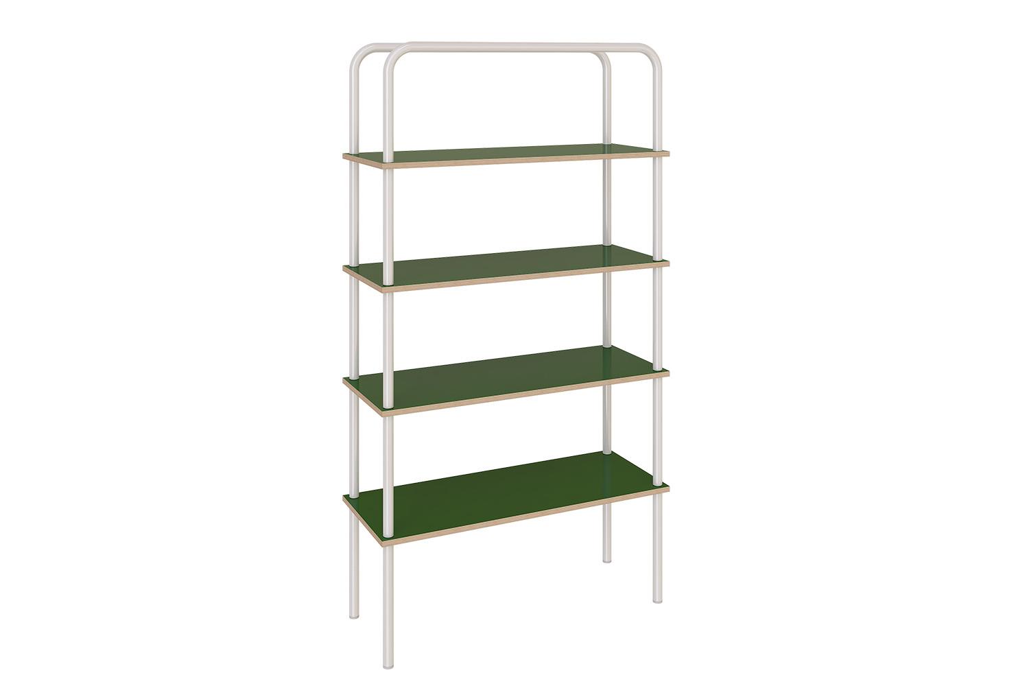 System of low shelving unit of two tiers