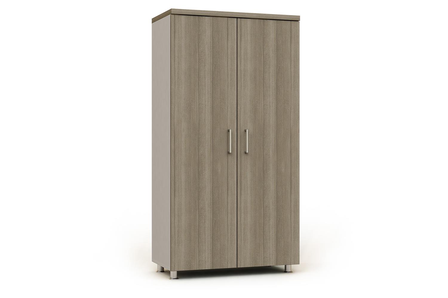 Armario modular ancho con puertas de madera
