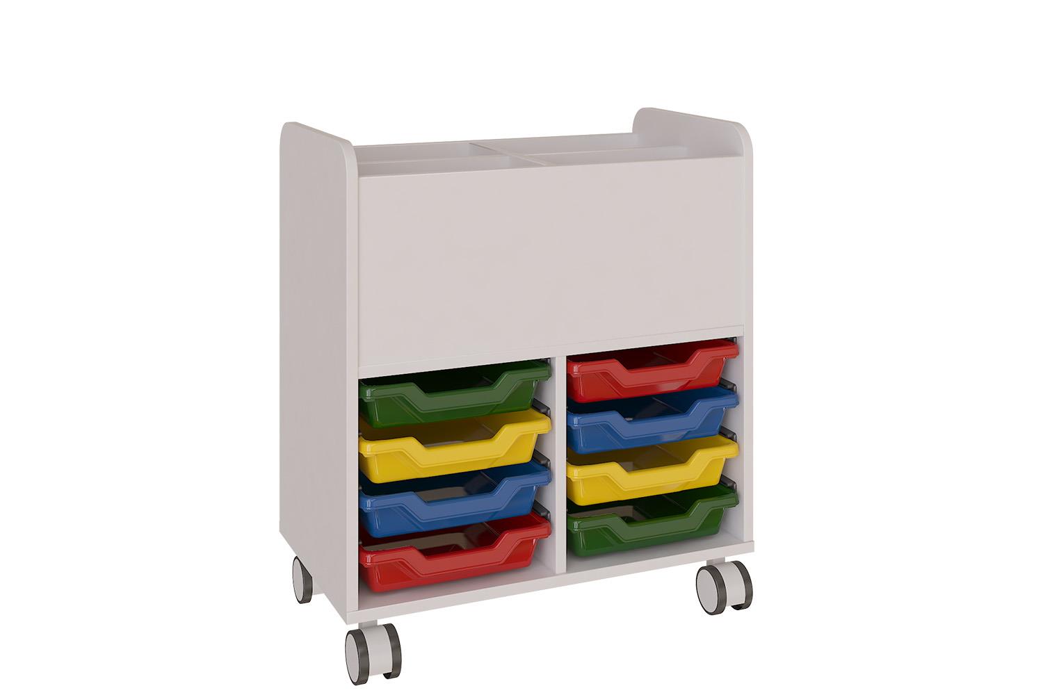 Unit mobile display unit with coloured trays