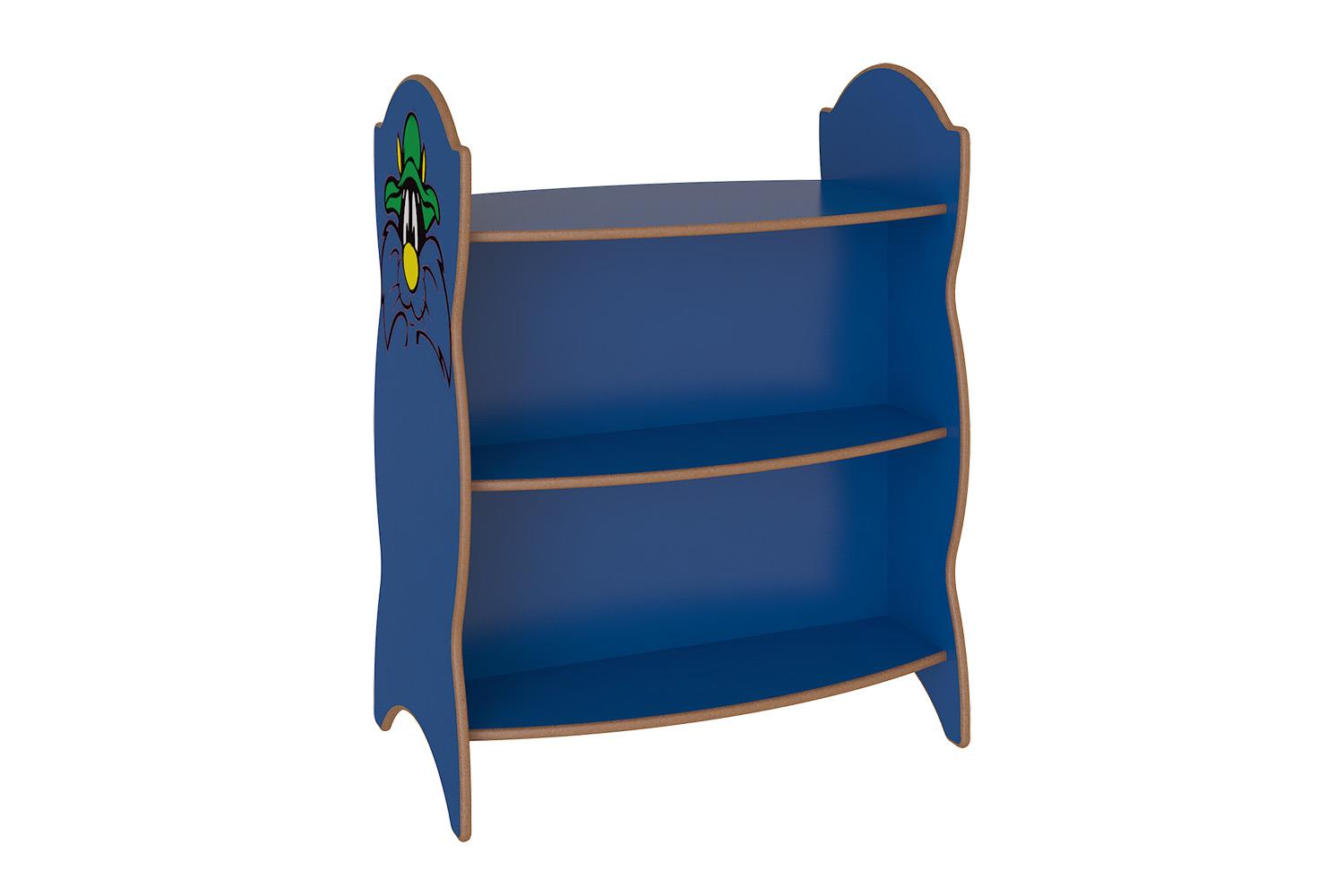 Children's shelving unit display with sides decorative