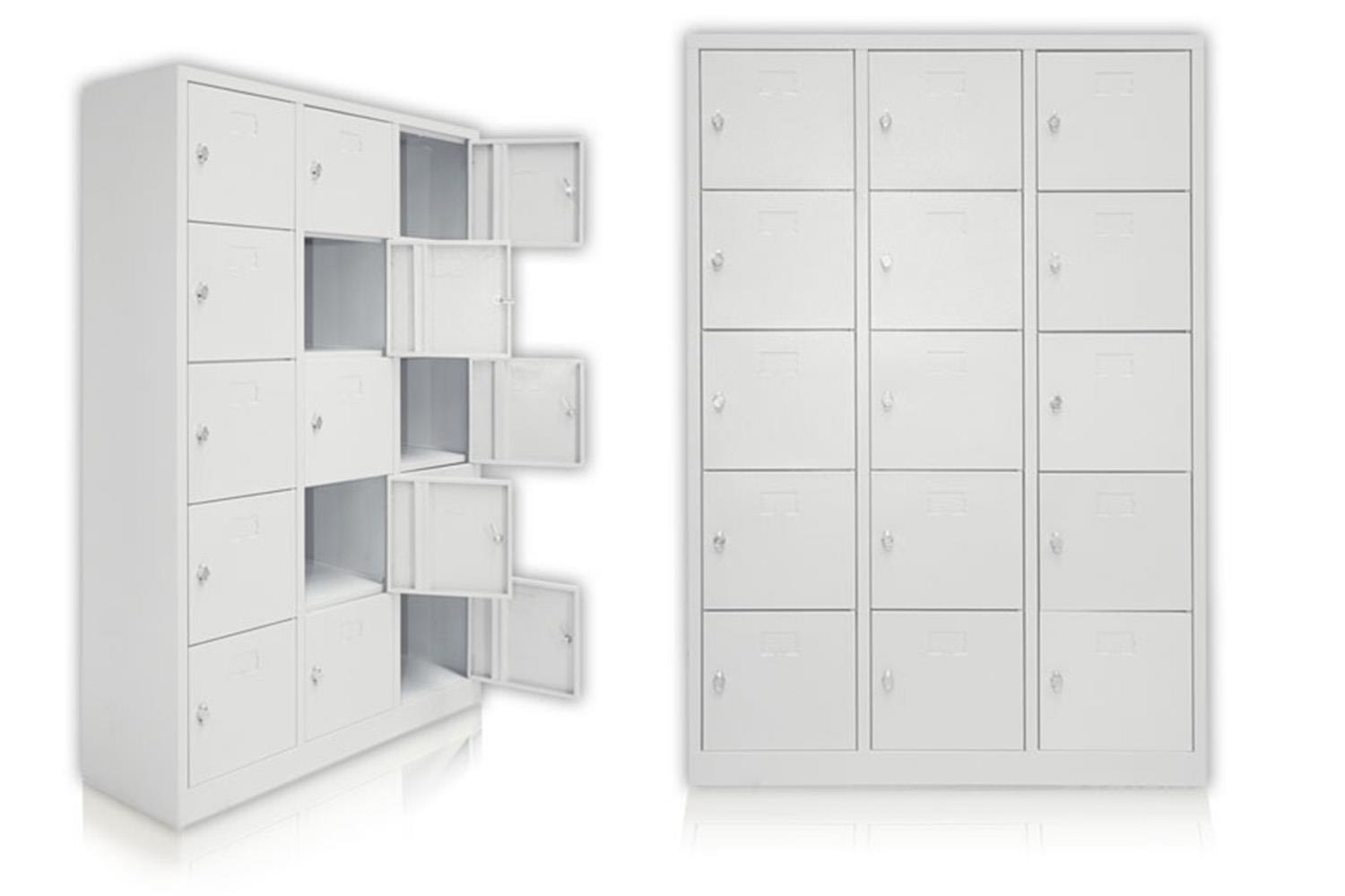 Taquilla modular blanca con puertas