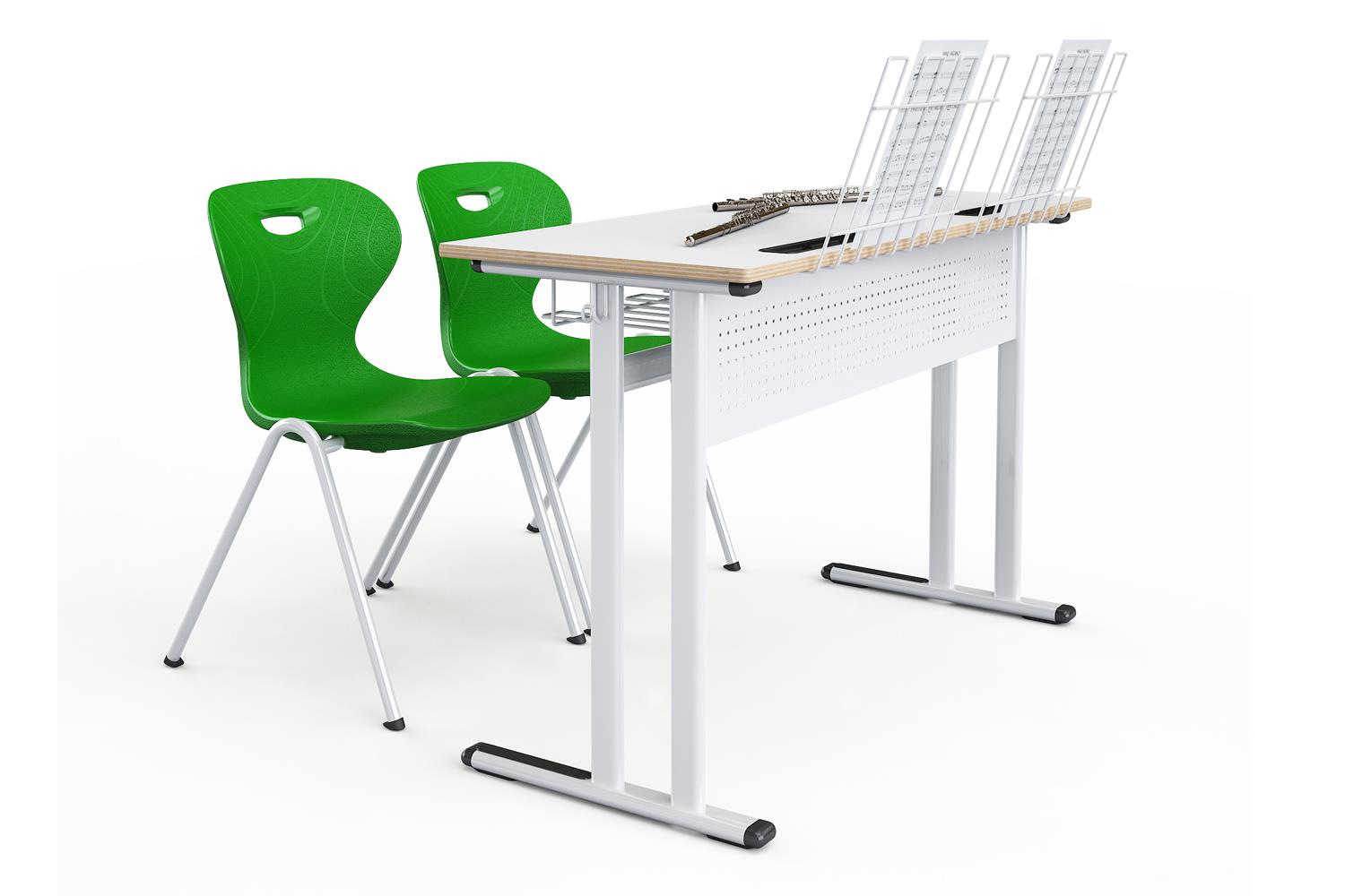 Mesa Galaxy doble de música laminado panel metálico
