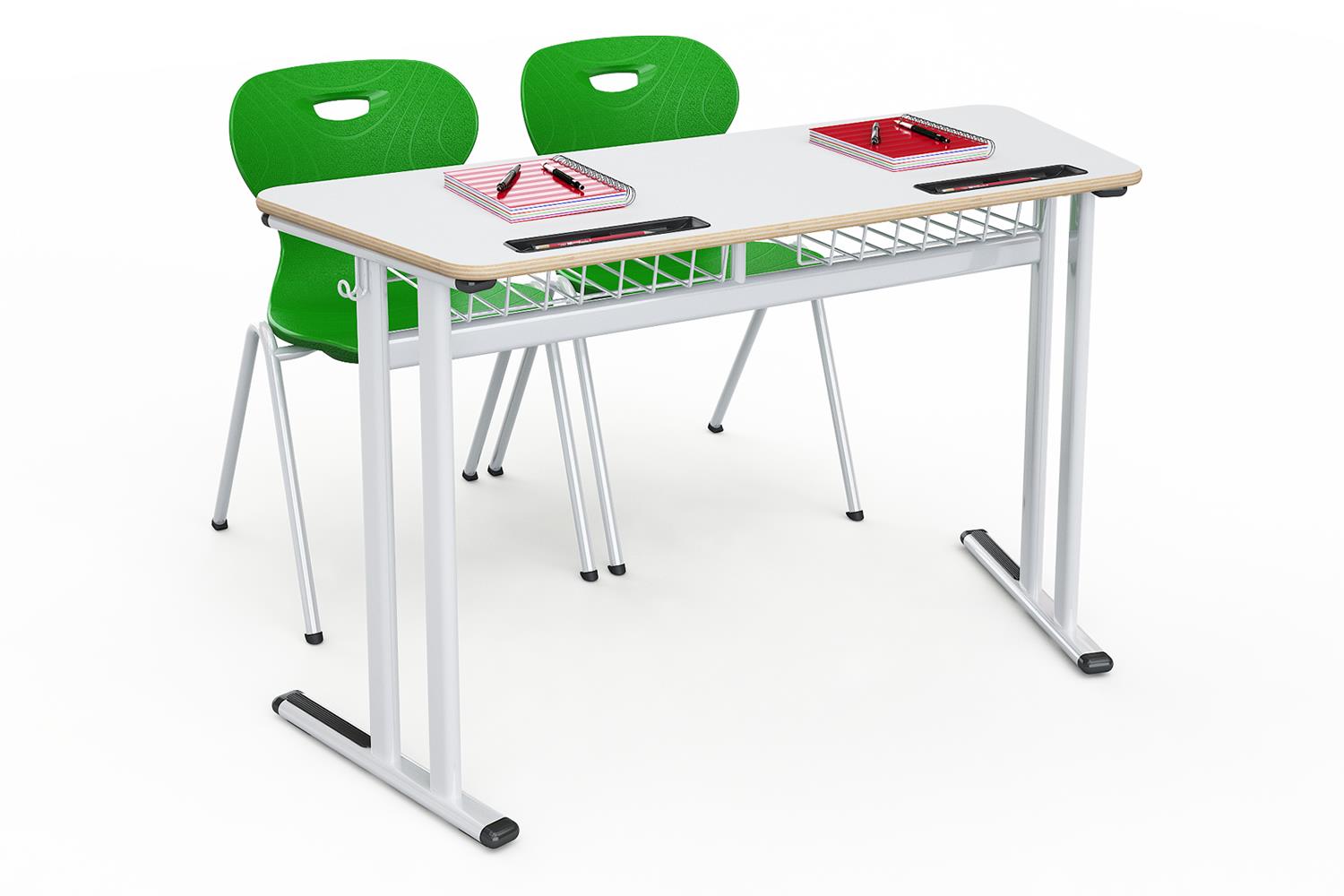 Mesa Galaxy doble trapezoidal laminado sin panel