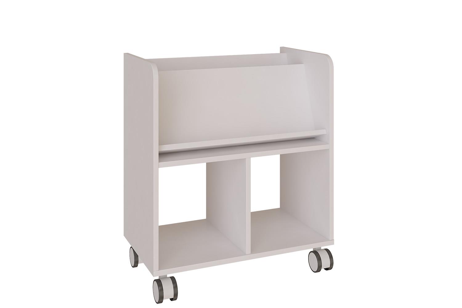 Mobile low open shelving unit