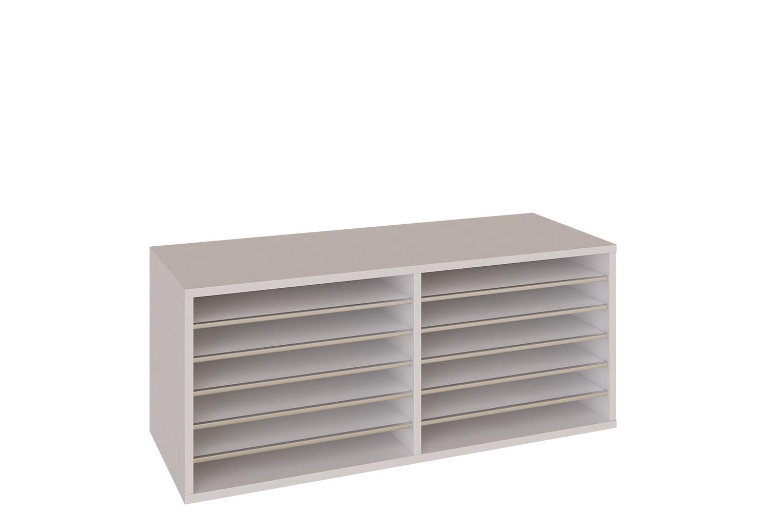 Low double open shelving unit