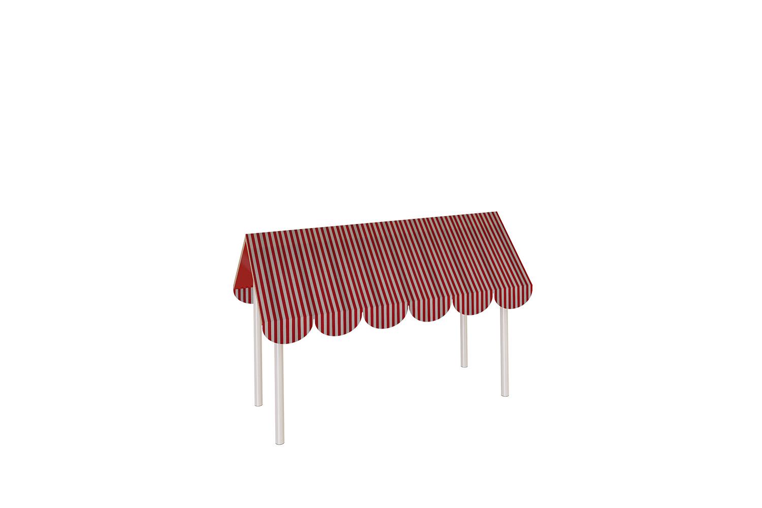 System modular display unit with canopy