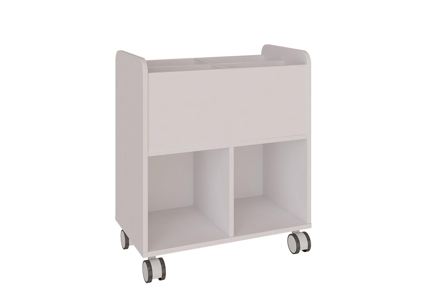 Mobile open unit with compartments lower