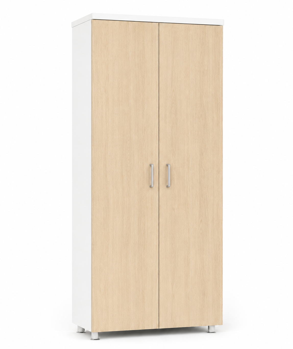 Armario modular alto ancho con puertas de madera