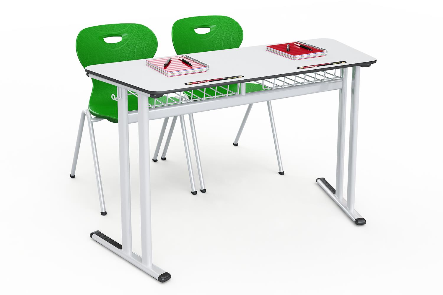 Mesa Galaxy doble trapezoidal compacto sin panel