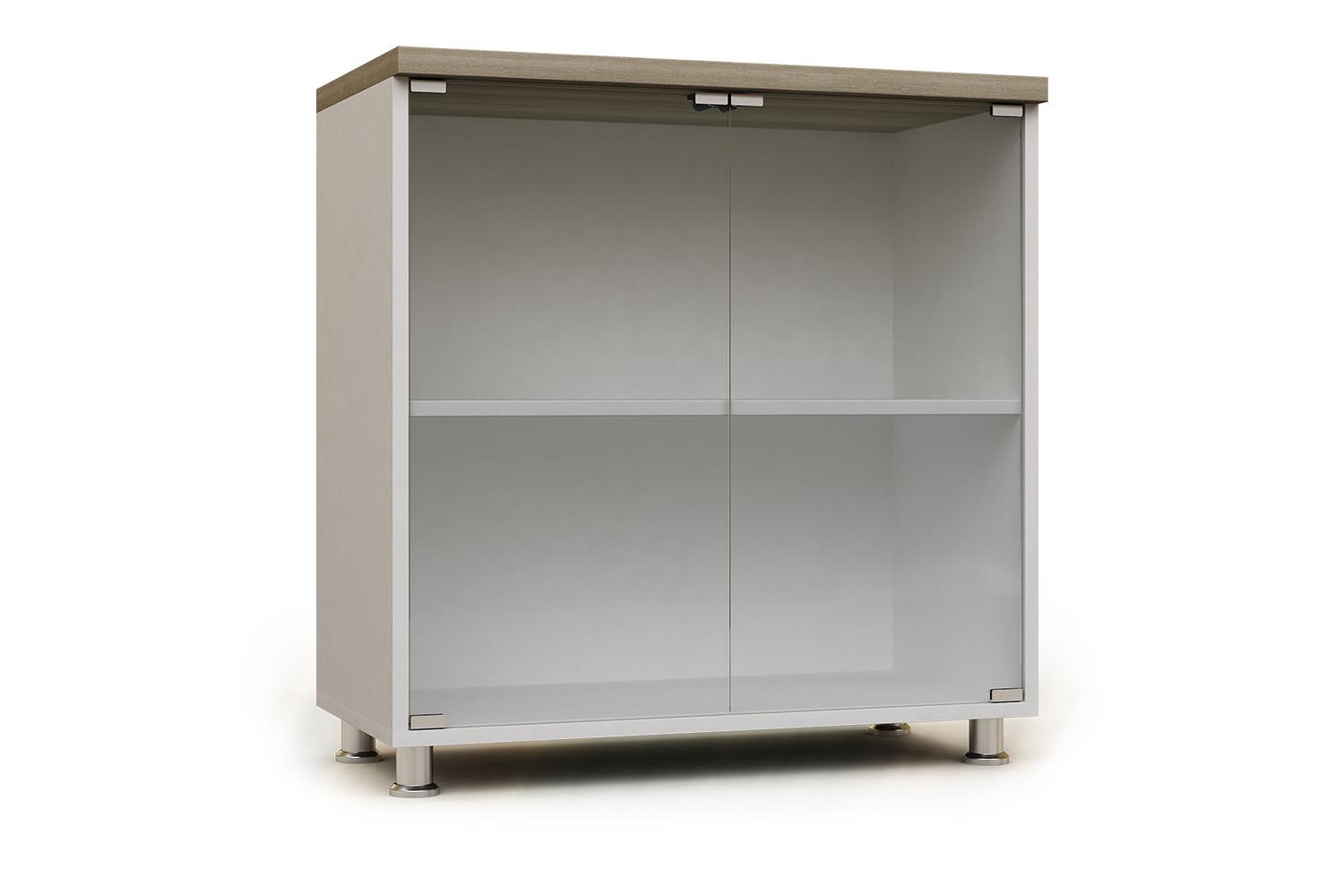 Armario modular bajo ancho con baldas y puertas