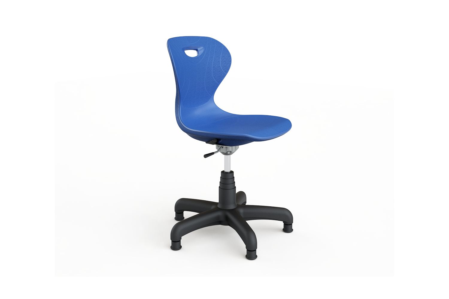 Chair with star base of plastic and glides