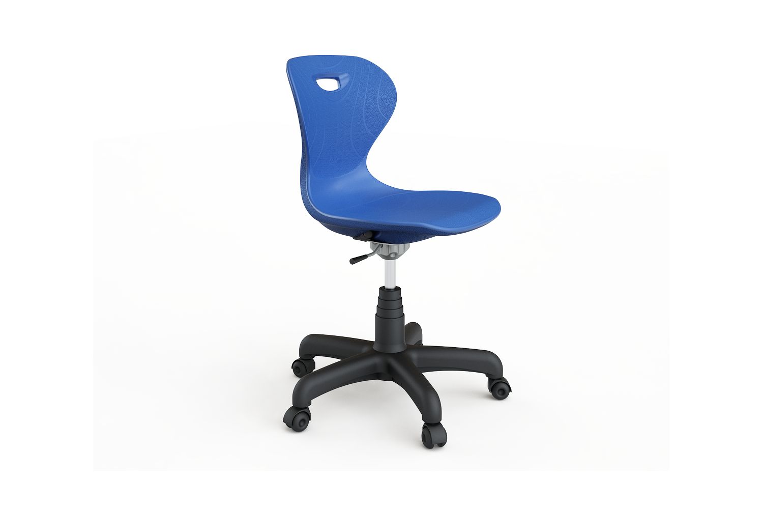 Chair with star base of plastic and castors
