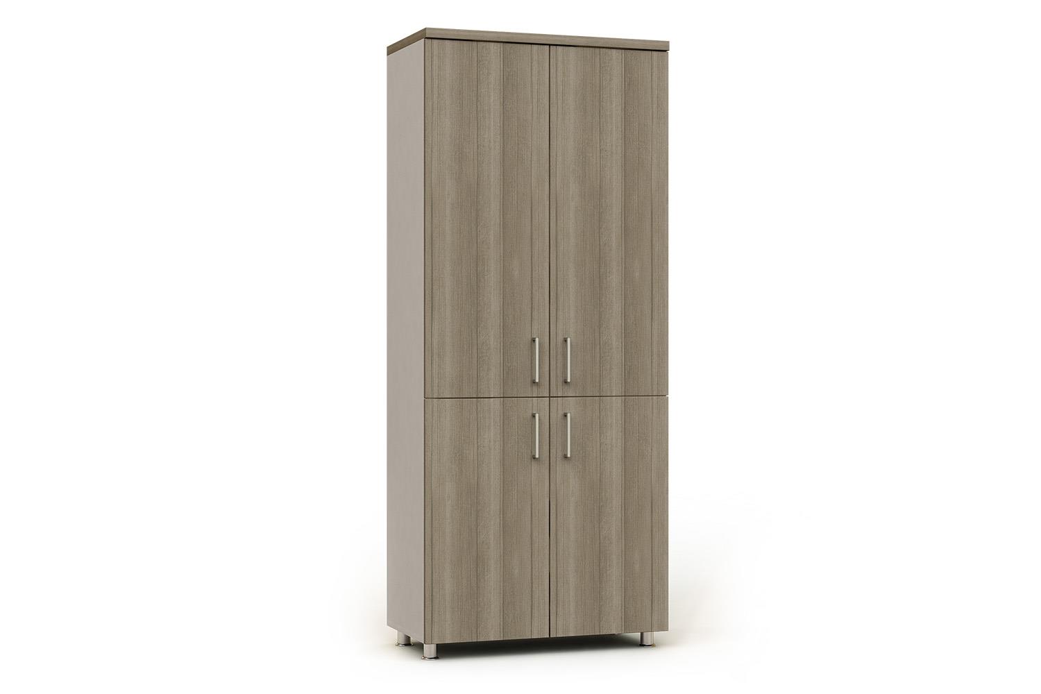 Armario modular alto ancho con doble puerta de madera