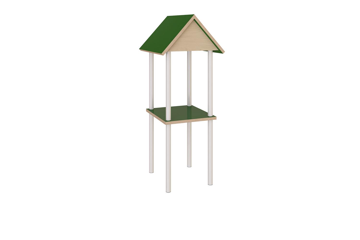 System vertical with roof house shaped
