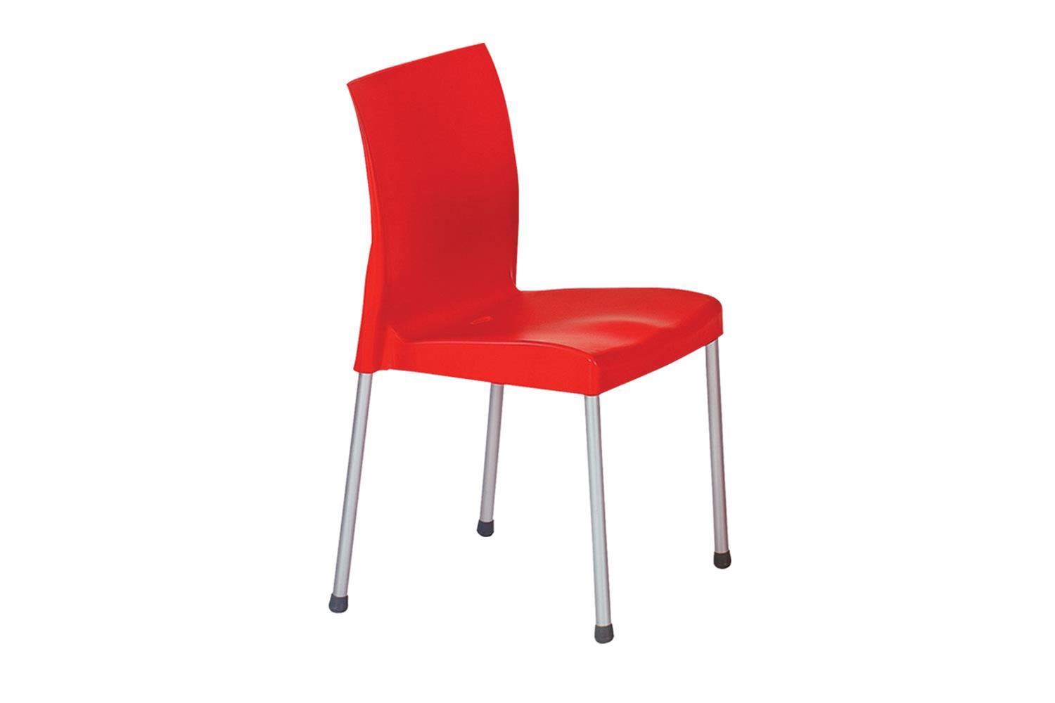 Chair fixed with metal frame